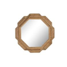 DKD Home Decor Stensko ogledalo DKD Home Decor 80 x 2 x 80 cm Naravna rjava Urban