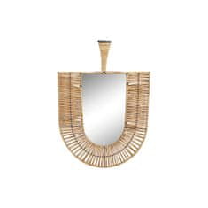 BigBuy Stensko ogledalo DKD Home Decor Rjav ratan ventilator Tropical (50 x 2,5 x 72 cm)