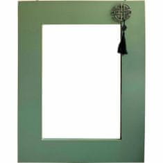 BigBuy Stensko ogledalo DKD Home Decor Elja Naravna rdeča kovina Zelena orientalska MDF les (70 x 2 x 90 cm)