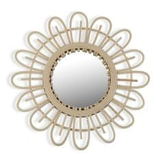 BigBuy Zrcalo Versa Mirror Rattan Bambus (2 x 50 x 50 cm)