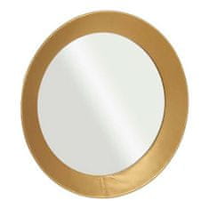 BigBuy Stensko ogledalo Crystal Golden Metal (80 x 7,5 x 80 cm)