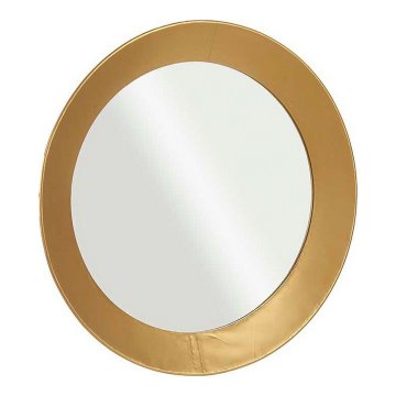 BigBuy Stensko ogledalo Crystal Golden Metal (80 x 7,5 x 80 cm)
