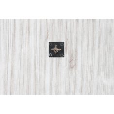 BigBuy Stensko ogledalo DKD Home Decor 120 x 2,5 x 120 cm Crystal Natural White Indian Man MDF Wood Stripped