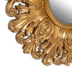 NEW Stensko ogledalo 108 x 3,5 x 108 cm Kristal Zlat Les