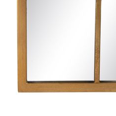 BigBuy Stensko ogledalo 65 x 2,5 x 110 cm Zlato kovinsko okno