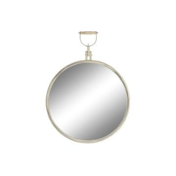 BigBuy Stensko ogledalo DKD Home Decor 59 x 3 x 78 cm Kristal Kovina Bela Vintage