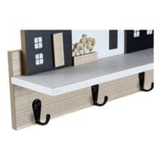 DKD Home Decor Police DKD Home Decor Stojalo za plašče 39 x 9 x 27 cm Črna rjava bela MDF les