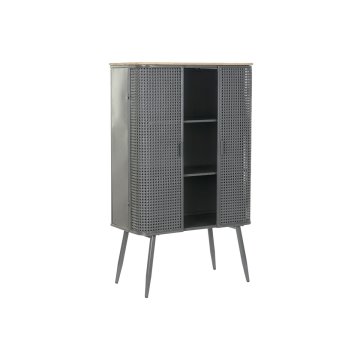 DKD Home Decor Police DKD Home Decor Natural Grey Metal Wood 2 police (79 x 39 x 133 cm)
