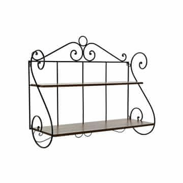 DKD Home Decor Police DKD Home Decor Fir Black Brown Ironwork (100 x 37 x 86 cm)