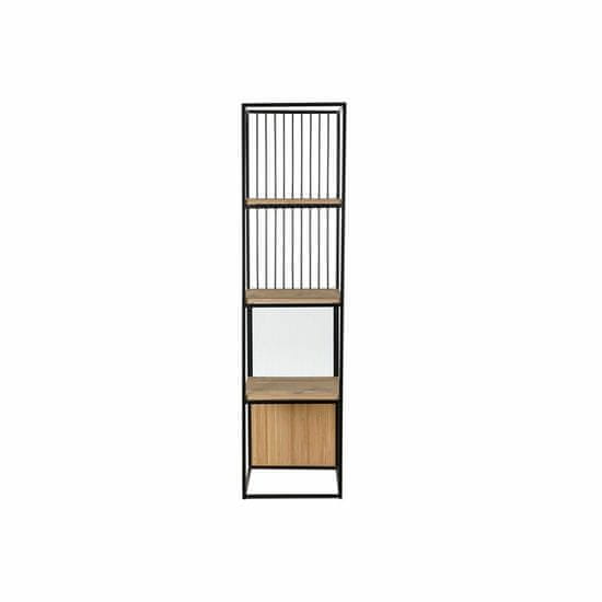 DKD Home Decor Police DKD Home Decor Crystal Natural Black Metal Wood 3 police (43 x 43 x 168 cm)