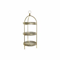 DKD Home Decor Police DKD Home Decor Golden Metal 3 police (39 x 39 x 101 cm)
