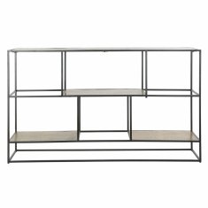 DKD Home Decor Police DKD Home Decor Črni zlati aluminij 140 x 30 x 85 cm (1)