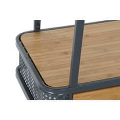 DKD Home Decor Police DKD Home Decor Crystal Metal Wood Brown Dark grey 2 polici (80 x 40 x 121 cm)