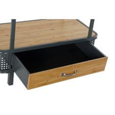 DKD Home Decor Police DKD Home Decor Crystal Metal Wood Brown Dark grey 2 polici (80 x 40 x 121 cm)