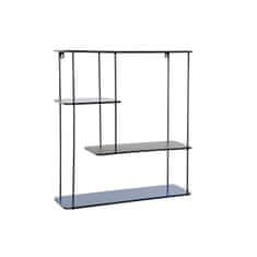 DKD Home Decor Police DKD Home Decor Black Metal Navy Blue 2 police (50 x 16 x 60 cm)