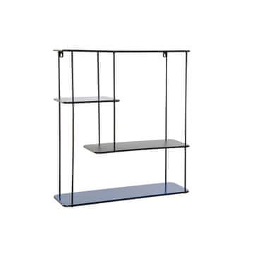 DKD Home Decor Police DKD Home Decor Black Metal Navy Blue 2 police (50 x 16 x 60 cm)