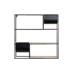 DKD Home Decor Police DKD Home Decor Natural Black Metal 60 x 15 x 60 cm MDF Wood