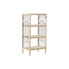 DKD Home Decor Police DKD Home Decor Natural Black Metal Wood 4 police (40 x 28 x 80 cm)