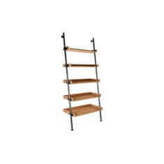 DKD Home Decor Police DKD Home Decor Fir Natural Black Metal 5 polic (86 x 45 x 200 cm)