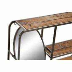 DKD Home Decor Police DKD Home Decor Črna Temno rjava Les Kovinsko ogledalo 73 x 19 x 50 cm