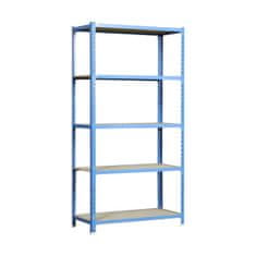 BigBuy Regali Simon Rack Maderclick Plus 5/500 750 kg kovinski 5 polic iz iverne plošče (200 x 100 x 50 cm)