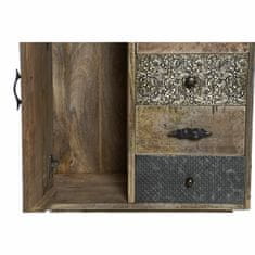 DKD Home Decor Šifoniera DKD Home Decor Kovina Usnje Medenina Mango les (55 x 30 x 110 cm)