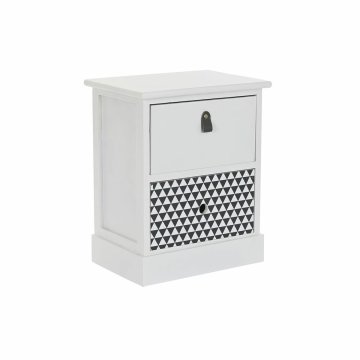 DKD Home Decor Komoda DKD Home Decor Siva Bela Paolownia les (36 x 25 x 44,5 cm)