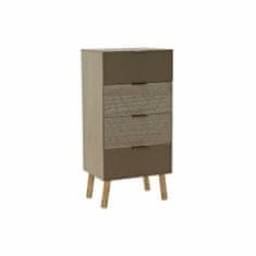 DKD Home Decor Komoda DKD Home Decor Natural Golden MDF List rastline (42 x 33 x 86 cm)