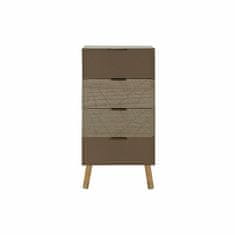 DKD Home Decor Komoda DKD Home Decor Natural Golden MDF List rastline (42 x 33 x 86 cm)