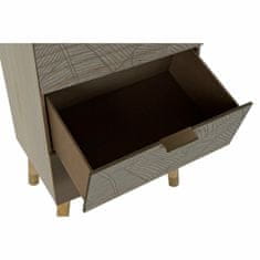 DKD Home Decor Komoda DKD Home Decor Natural Golden MDF List rastline (42 x 33 x 86 cm)