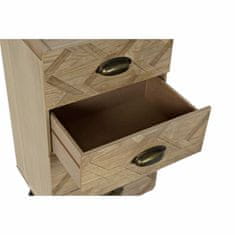 DKD Home Decor Komoda DKD Home Decor Natural Black Metal MDF (37 x 30 x 80 cm)