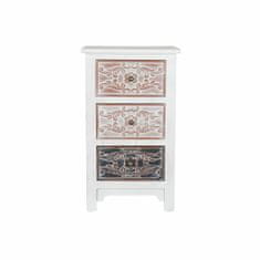 DKD Home Decor Komoda DKD Home Decor Rjava MDF Bela Temno rjava Arabska (48 x 36 x 81 cm)