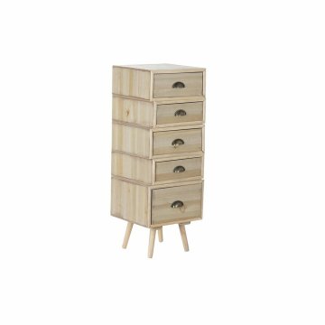 DKD Home Decor Komoda DKD Home Decor Naravni les MDF Mornarsko modra Svetlo siva (40 x 38 x 99 cm)