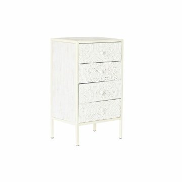DKD Home Decor Komoda DKD Home Decor Fir MDF White Arab (45 x 34 x 78 cm)