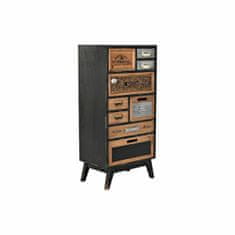 DKD Home Decor Komoda DKD Home Decor Črna Naravna jelka MDF Les Vintage 48 x 32 x 101 cm