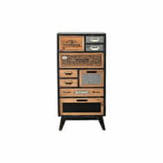 DKD Home Decor Komoda DKD Home Decor Črna Naravna jelka MDF Les Vintage 48 x 32 x 101 cm