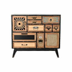 DKD Home Decor Komoda DKD Home Decor Črna Naravna jelka MDF Les Vintage 87 x 34 x 81,5 cm