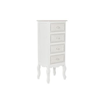 DKD Home Decor Komoda DKD Home Decor 40 x 34 x 101 cm Bela Les MDF Les Romantika