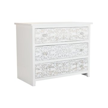 DKD Home Decor Komoda DKD Home Decor Beli mangov les (100 x 50 x 80 cm)