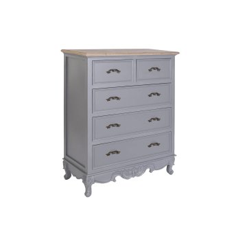 DKD Home Decor Komoda DKD Home Decor Grey MDF Wood (80 x 40 x 96 cm)