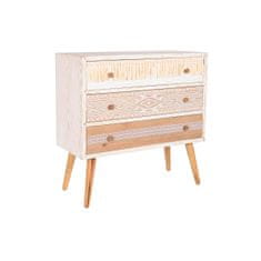 DKD Home Decor Komoda DKD Home Decor Fir Natural Cotton White (80 x 35 x 80 cm)
