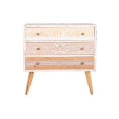 DKD Home Decor Komoda DKD Home Decor Fir Natural Cotton White (80 x 35 x 80 cm)