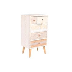 DKD Home Decor Komoda DKD Home Decor Fir Natural Cotton White (48 x 35 x 89 cm)