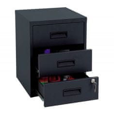 BigBuy Komoda Bisley Black Metal