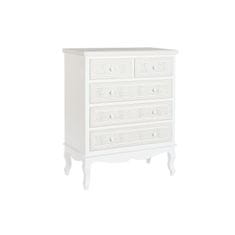 DKD Home Decor Komoda DKD Home Decor Siv les Bela romantična MDF les (80 x 42 x 105 cm)