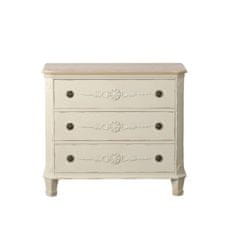 BigBuy Komoda 92 x 46 x 81 cm Bela Elov les