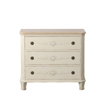 BigBuy Komoda 92 x 46 x 81 cm Bela Elov les