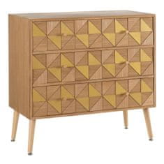 BigBuy Komoda BONNARD 80 x 40 x 79,5 cm Naravni zlati les