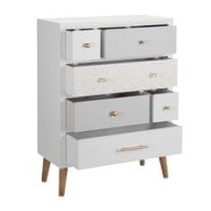 BigBuy Komoda MARGOT 65 x 30 x 89 cm siva les bela