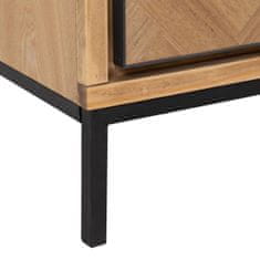 BigBuy Komoda SPIKE 80 x 40 x 91,5 cm Naravna kovina Les